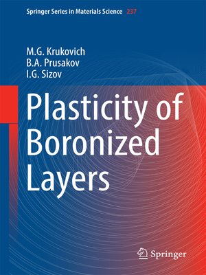 cover image of Plasticity of Boronized Layers